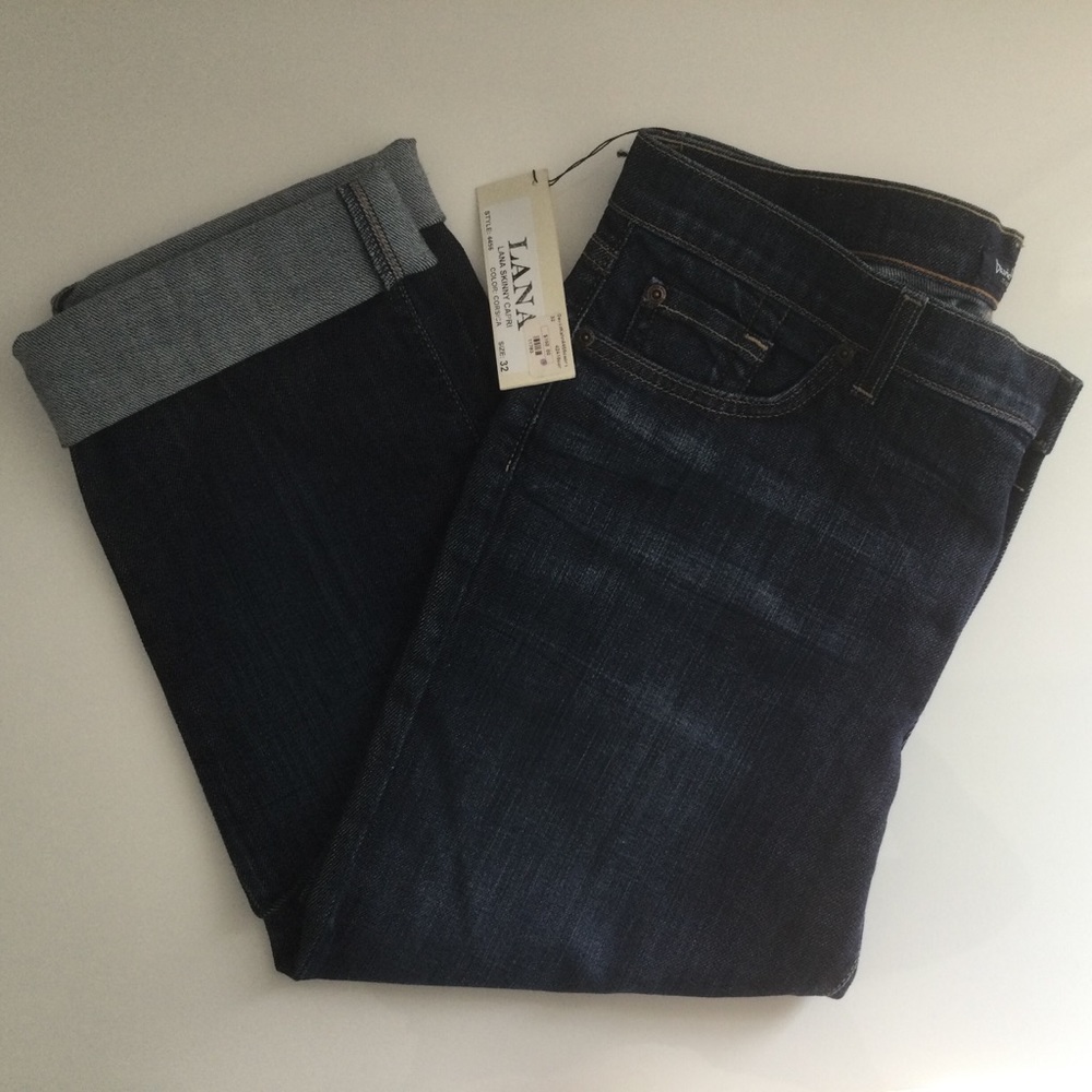 David Kahn Lana Skinny Capri Size 32 NWT